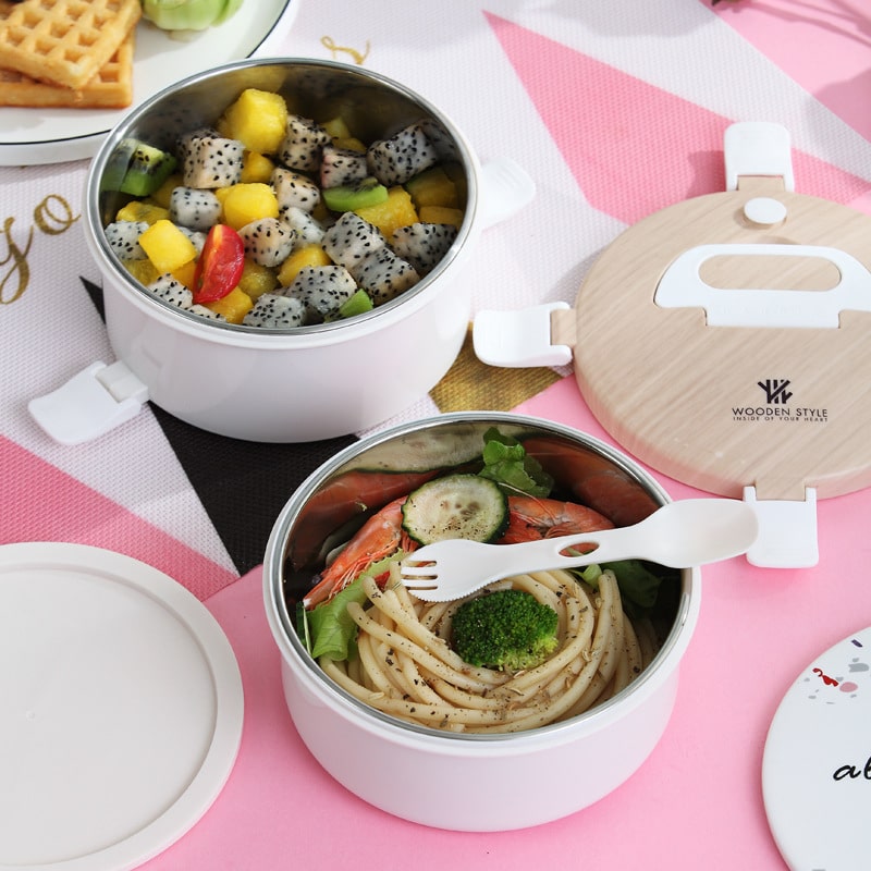 Bento Rond Blanc Compartiments | 1.8L - 3.6L