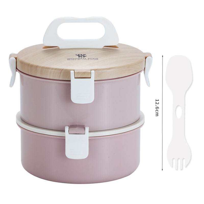 Bento Rond Rose Compartiments | 1.8L - 3.6L