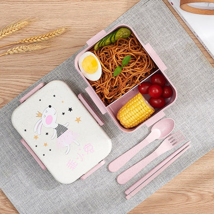 Bento Japonais Rose Lapin | 1900 mL